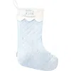 Bits & Bows Baby's 1st Christmas Stocking In Blue
