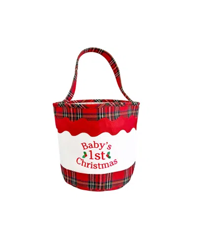 Bits & Bows Kids' Baby's First Christmas Toy & Gifting Tote - Baby In Red