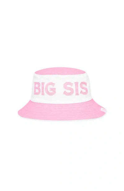 Bits & Bows Kids'  Big Sis Bucket Hat In Pink
