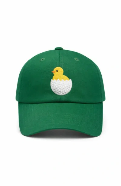 Bits & Bows Babies'  Birdie Golf Baseball Hat In Green