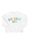 Bits & Bows Birthday Boy Sweatshirt In White
