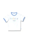 Bits & Bows Birthday Boys' Crewneck T-shirt - Little Kid, Big Kid In White