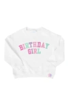 Bits & Bows Birthday Girl Sweatshirt In White