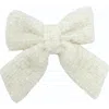 Bits & Bows Boucle Girls' Hair Bow Barrette In White