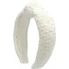 Bits & Bows Boucle Knot Headband In White
