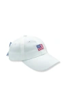 Bits & Bows Bow Baseball Hat In White