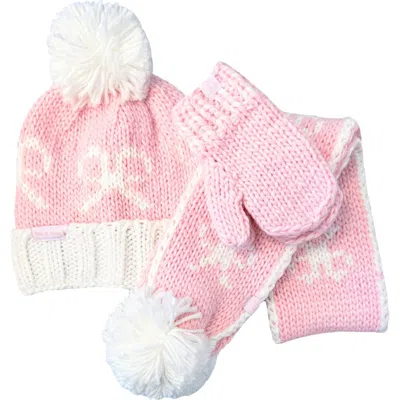 BITS & BOWS BITS & BOWS BOWS KNIT HAT/SCARF/MITTENS ACCESSORIES BUNDLE
