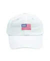 Bits & Bows Boys' American Flag Baseball Hat - Little Kid, Big Kid In Red/white/and Blue