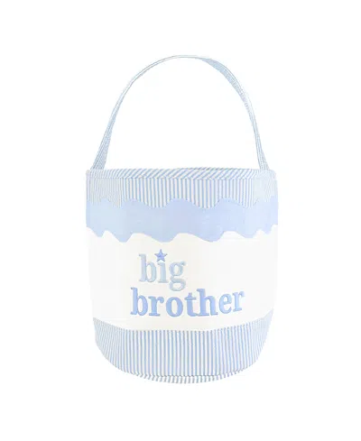 Bits & Bows Boys' Big Brother Toy Tote - Baby, Little Kid In Blue