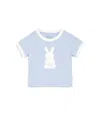 Bits & Bows Kids'  Cottontail Bunny T-shirt In Blue