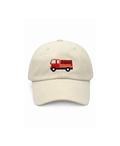 Bits & Bows Kids' Boys' Firetruck Baseball Hat In Neutral