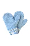 Bits & Bows Boys' Knit Mittens In Blue - Baby, Little Kid In Blue