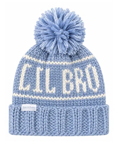 Bits & Bows Kids' Boys' Lil Bro Bobble Hat In Blue