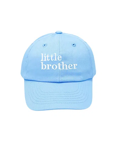 Bits & Bows Boys' Little Brother Baseball Hat - Baby, Little Kid In Blue