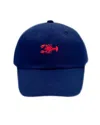 Bits & Bows Boys' Lobster Baseball Hat In Navy - Little Kid In Navy