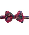 Bits & Bows Boys' Plaid Bow Tie - Little Kid, Big Kid In Red