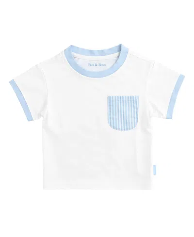 Bits & Bows Boys' Seersucker Pocket Crewneck Tee - Baby, Little Kid, Big Kid In Multi