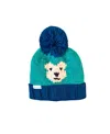 Bits & Bows Boys' Teddy Bear Bobble Hat - Baby, Little Kid, Big Kid In Multi