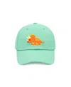 Bits & Bows Triceratops Baseball Hat In Green
