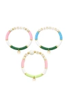 Bits & Bows Bracelet Set In Multi