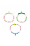 Bits & Bows Bracelet Set In Multi