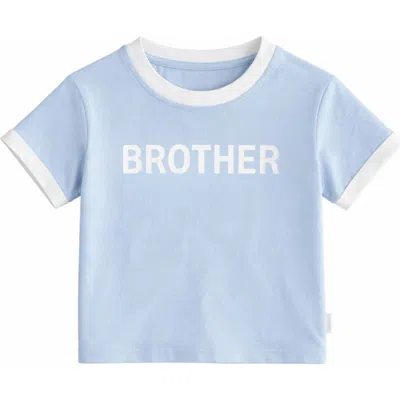 Bits & Bows Kids'  Brother T-shirt In Blue