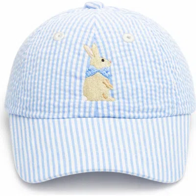Bits & Bows Babies'  Bunny Baseball Hat In Blue