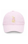 Bits & Bows Bunny Bow Baseball Hat In Pink