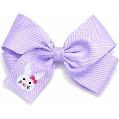 Bits & Bows Kids'  Bunny Hair Bow In Purple