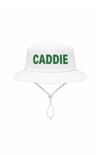 Bits & Bows Kids'  Caddie Bucket Hat In White