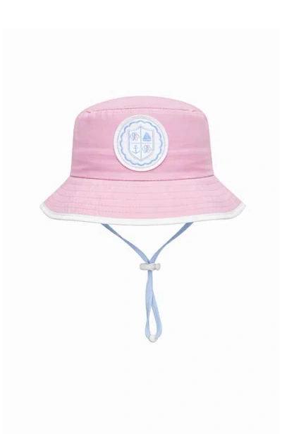 Bits & Bows Babies'  Coastal Crest Bucket Hat In Purple