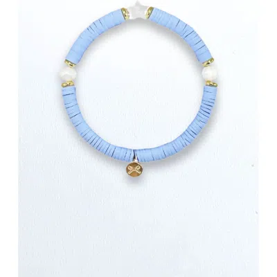 Bits & Bows Kids'  Coastal Stars Girls' Bracelet In Blue