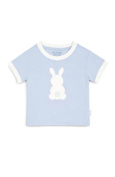 Bits & Bows Kids'  Cottontail Bunny T-shirt In Blue