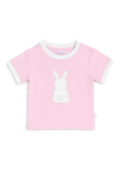 Bits & Bows Babies'  Cottontail Bunny T-shirt In Pink