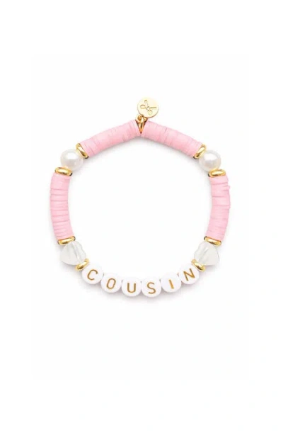 Bits & Bows Kids'  Cousin Bracelet In Pink