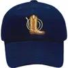 Bits & Bows Cowboy Boot Twill Baseball Hat In Blue