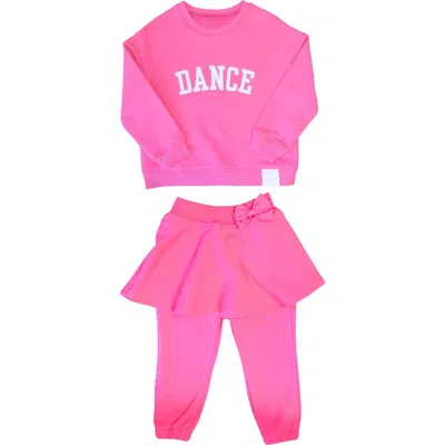 Bits & Bows Babies'  Dance Skirted Sweatsuit In Pink