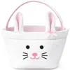 Bits & Bows Easter Bitty Bunny Basket In Pink