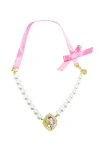 Bits & Bows Eloise Bow Pearls Cameo Necklace In Multi
