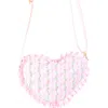 Bits & Bows Floral Ruffle Girls' Heart Purse In Multi
