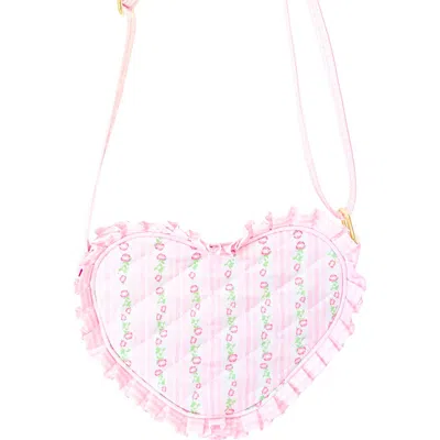 Bits & Bows Kids'  Floral Ruffle Girls' Heart Purse In Multi