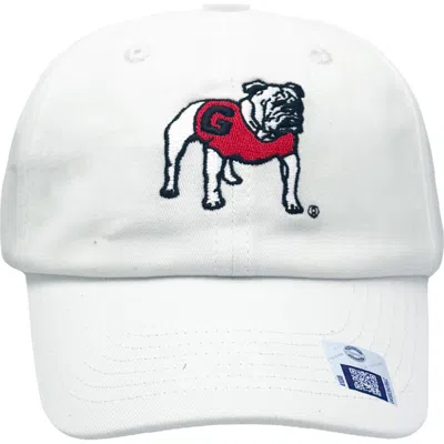 Bits & Bows Babies'  Georgia Bulldogs Baseball Hat In White