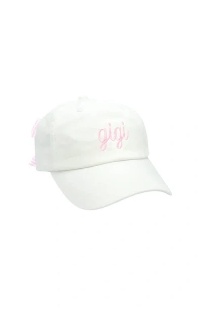 Bits & Bows Gigi Adult Bow Baseball Hat In Multi