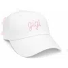 Bits & Bows Gigi Bow Baseball Hat In White