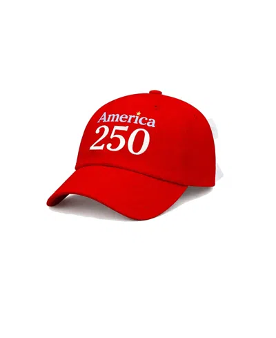 Bits & Bows Girls' America 250th Bow Baseball Hat - Baby, Little Kid, Big Kid In Red