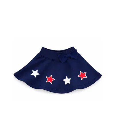 Bits & Bows Kids'  Americana Bow Skort In Blue