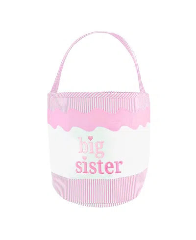 Bits & Bows Girls' Big Sister Toy Tote - Baby, Little Kid, Big Kid In Pink/white