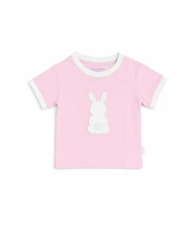 Bits & Bows Girls' Cottontail Bunny T-shirt - Baby, Little Kid, Big Kid In Pink