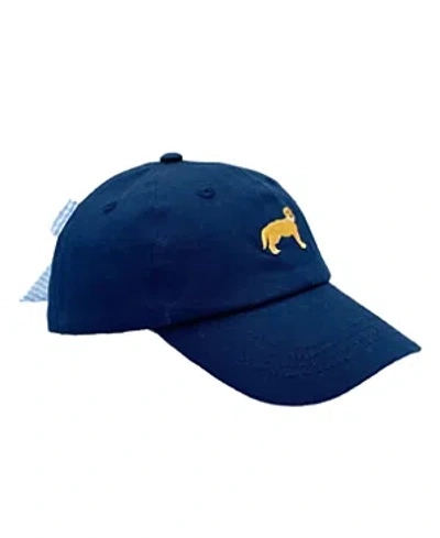 Bits & Bows Girls' Dog Bow Baseball Hat In Navy - Little Kid