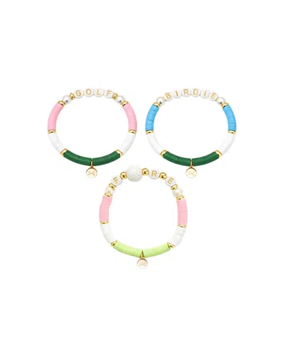 BITS & BOWS GIRLS' GOLF LOVERS BRACELET SET
